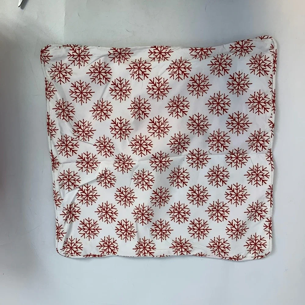 South Shore Linens Christmas Holiday Throw Pillow &‎ Cover Set Snowflake Trees